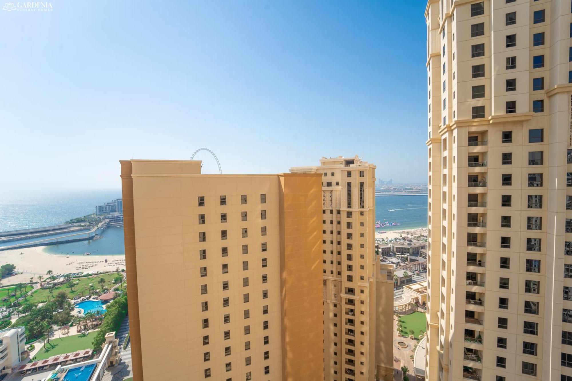 Jbr Amwaj 4 , Upgraded Sea And Ain Dubai Views, 2M Walk To Beach By Gardenia Suitse Bagian luar foto