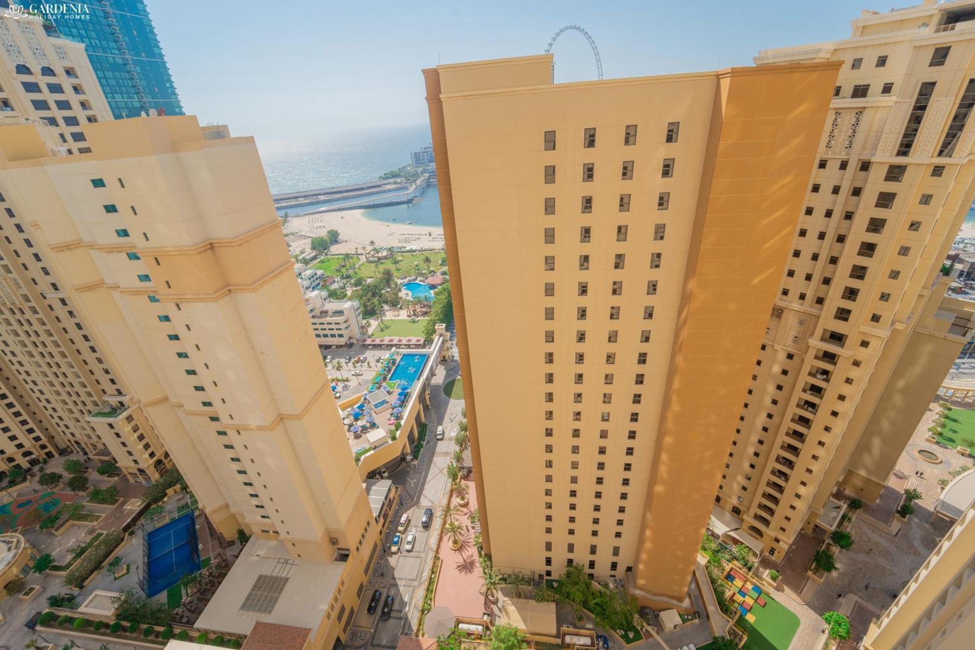 Jbr Amwaj 4 , Upgraded Sea And Ain Dubai Views, 2M Walk To Beach By Gardenia Suitse Bagian luar foto