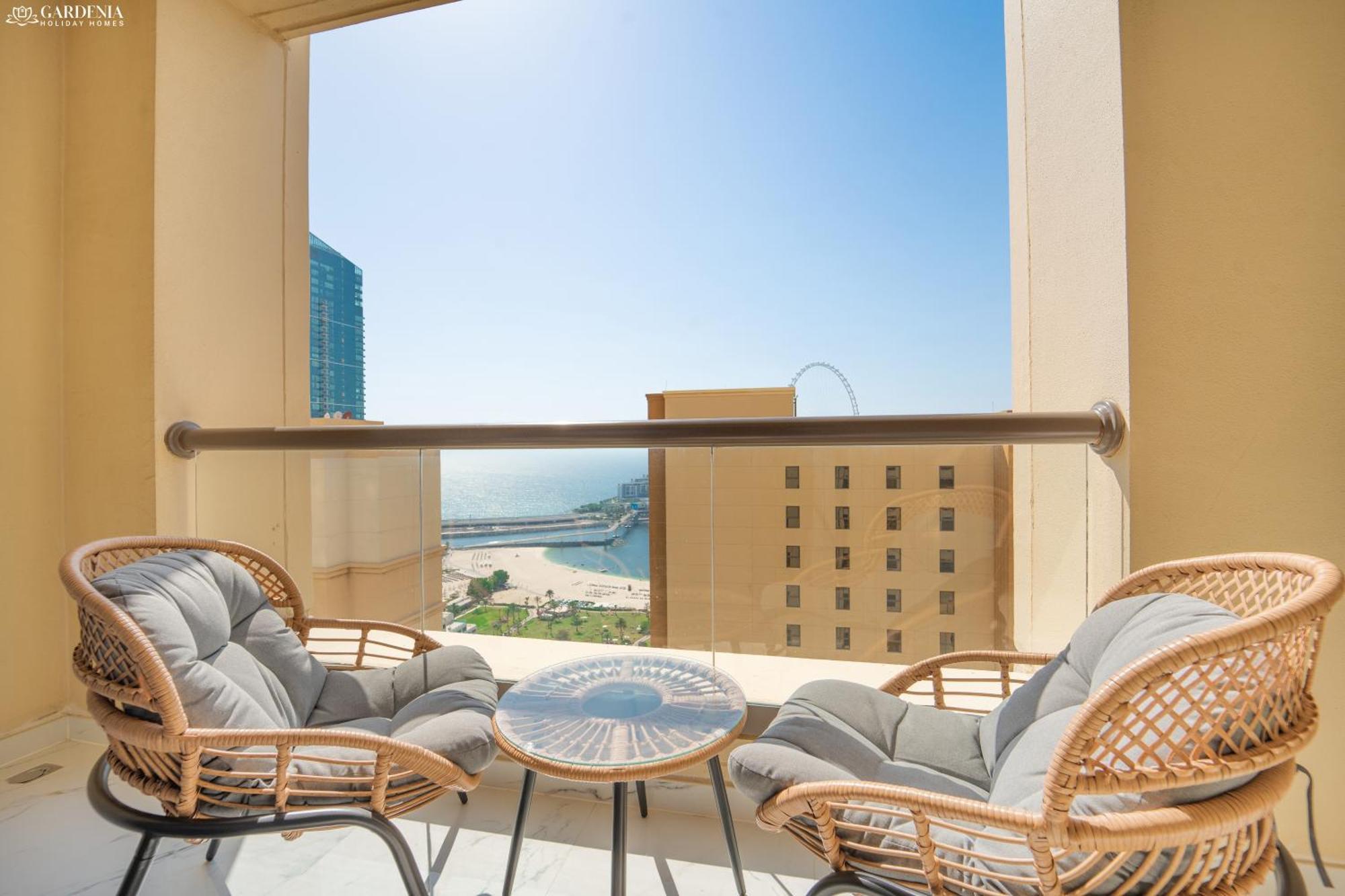 Jbr Amwaj 4 , Upgraded Sea And Ain Dubai Views, 2M Walk To Beach By Gardenia Suitse Bagian luar foto