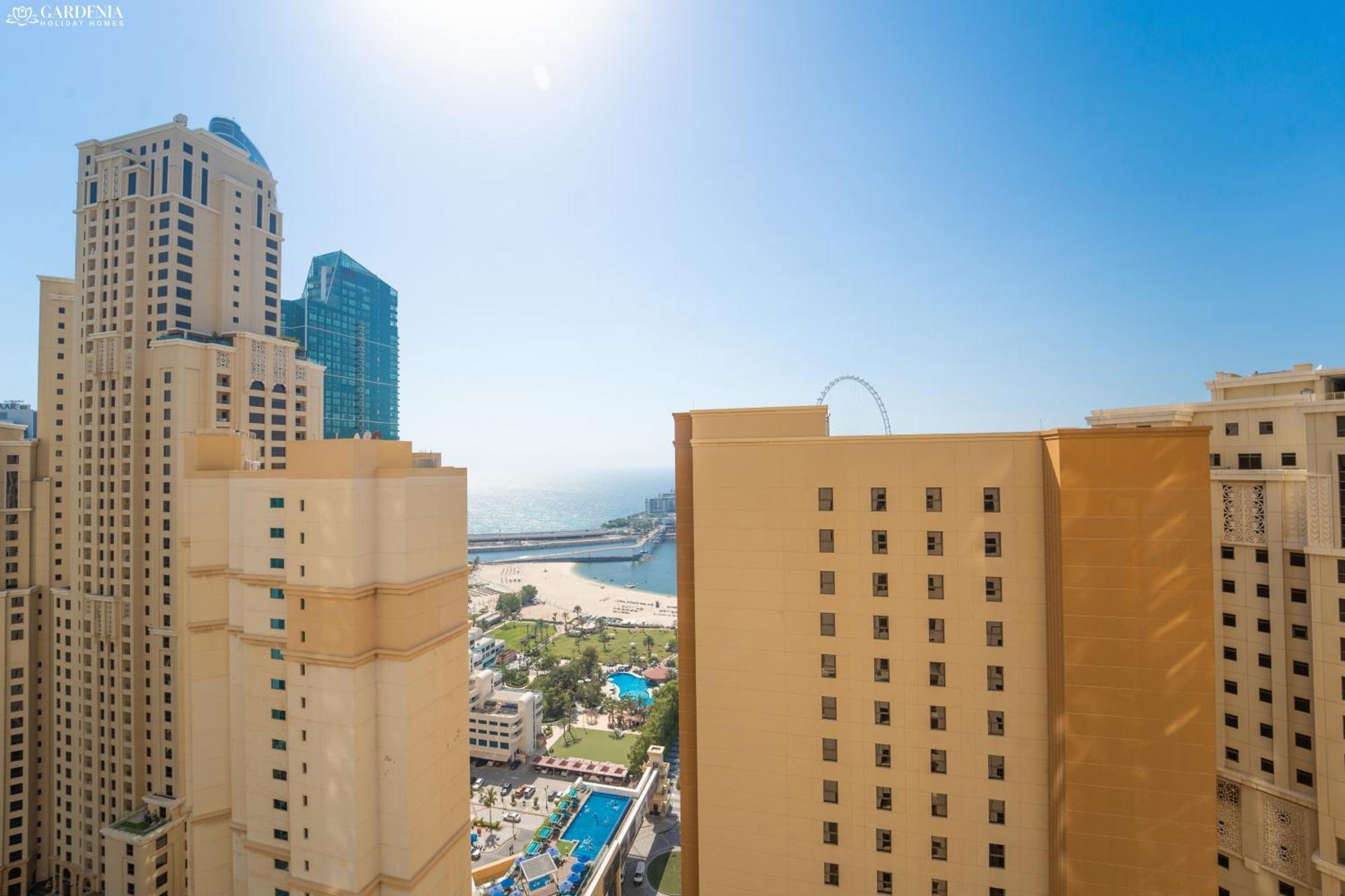 Jbr Amwaj 4 , Upgraded Sea And Ain Dubai Views, 2M Walk To Beach By Gardenia Suitse Bagian luar foto
