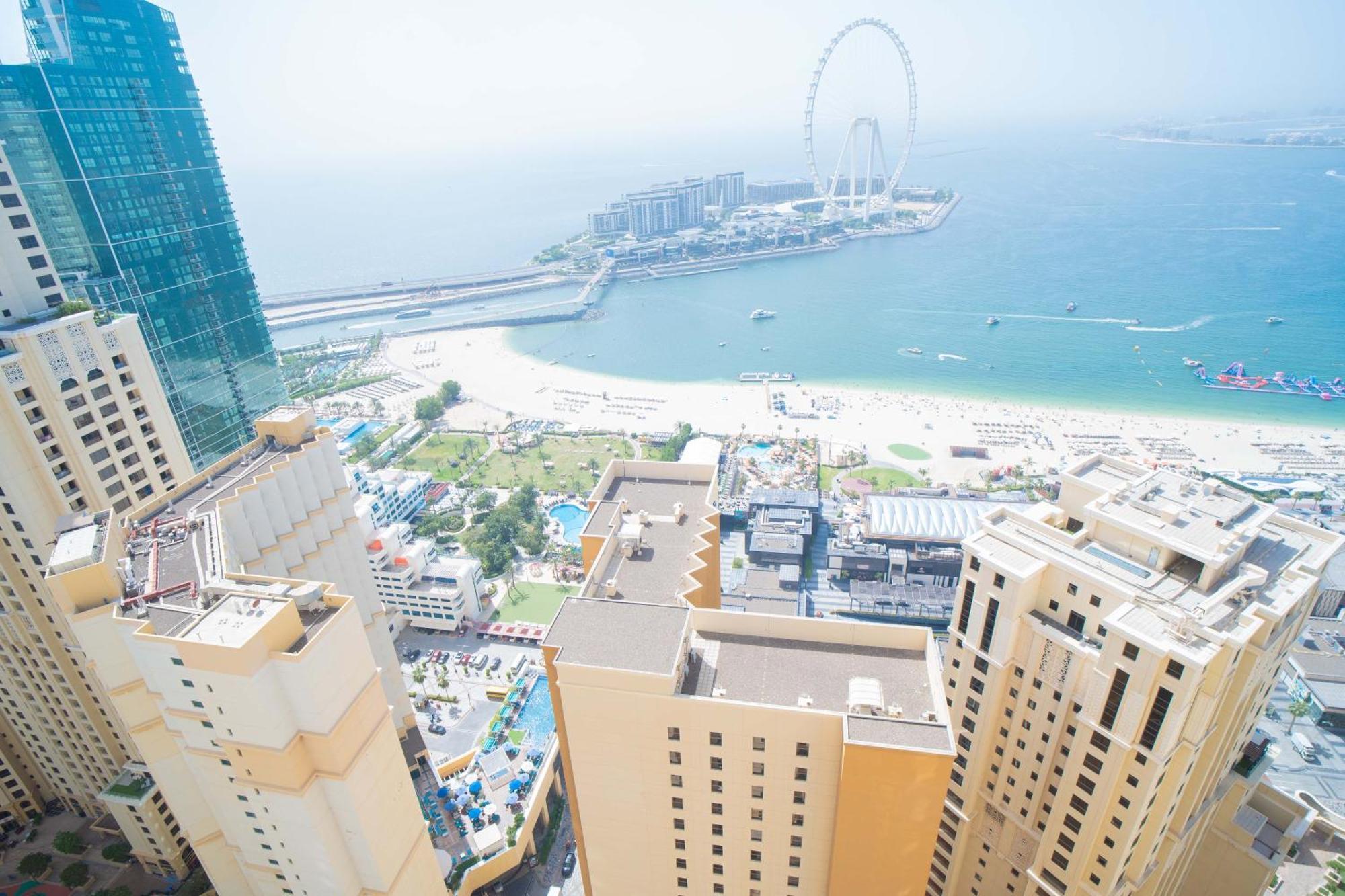 Jbr Amwaj 4 , Upgraded Sea And Ain Dubai Views, 2M Walk To Beach By Gardenia Suitse Bagian luar foto