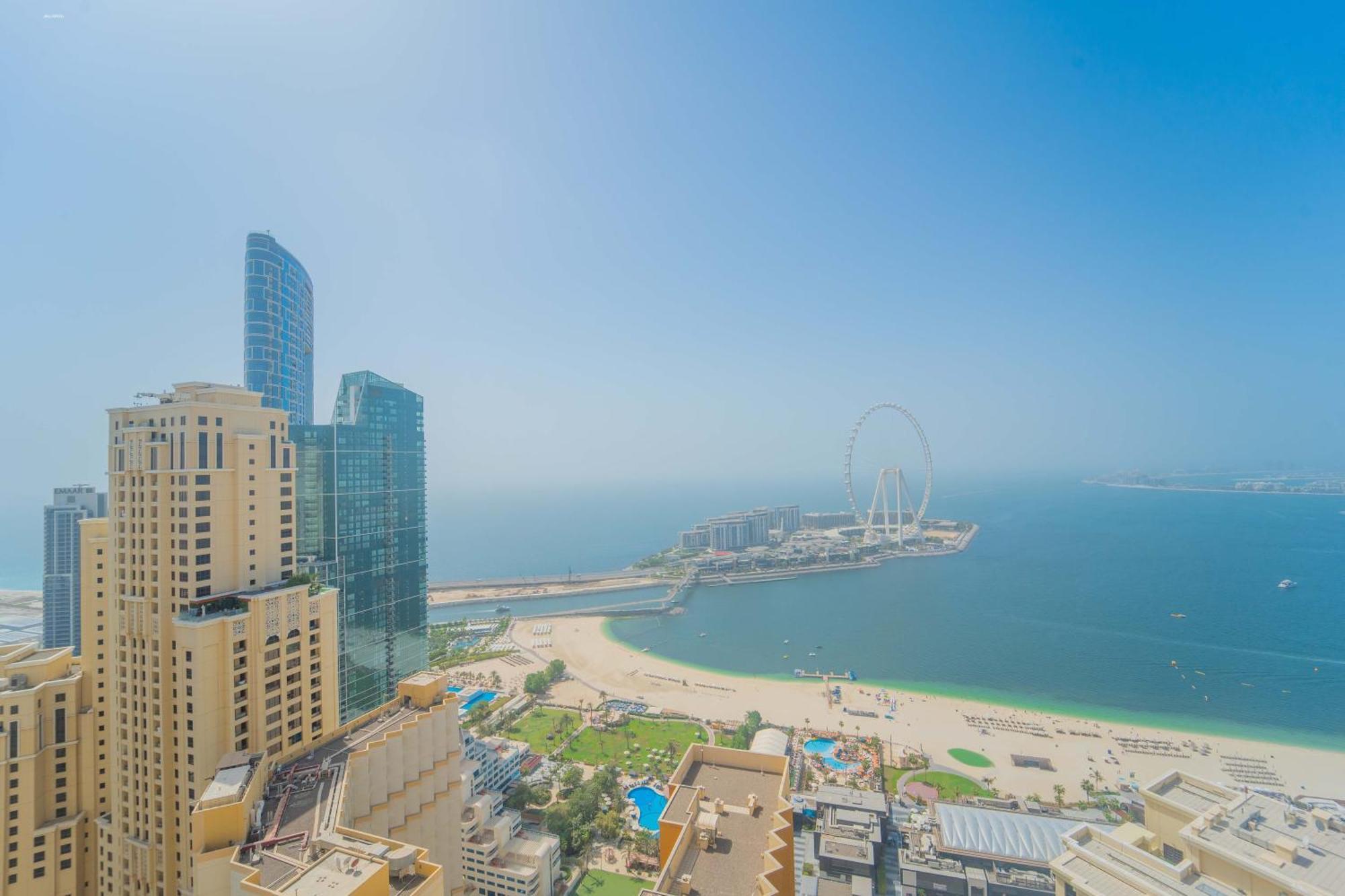 Jbr Amwaj 4 , Upgraded Sea And Ain Dubai Views, 2M Walk To Beach By Gardenia Suitse Bagian luar foto