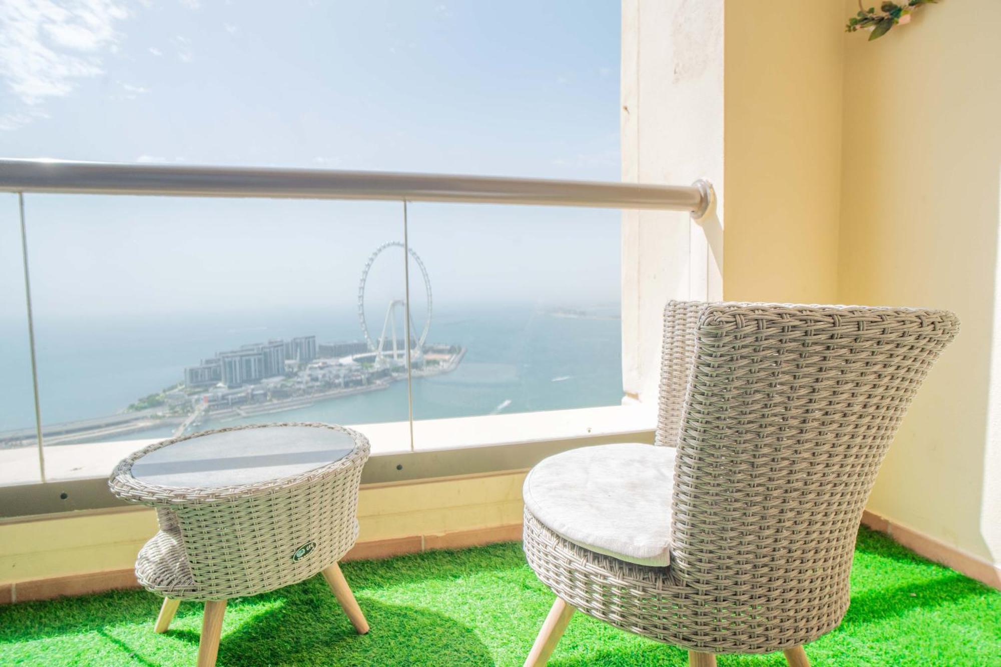 Jbr Amwaj 4 , Upgraded Sea And Ain Dubai Views, 2M Walk To Beach By Gardenia Suitse Bagian luar foto